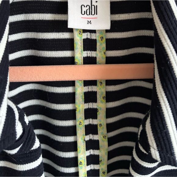 Cabi Navy + White Knit Jacket - Picture 4 of 9